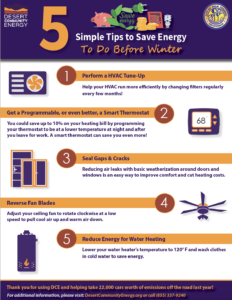 DCE Winter Energy Saving Tips Flyer